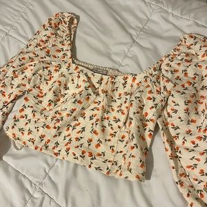 BCBG cropped corset top, size S